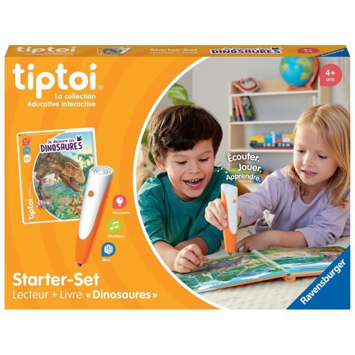Tiptoi Starter Dino, lecteur et livre, 00175, A partir de 5 ans, Ravensburger