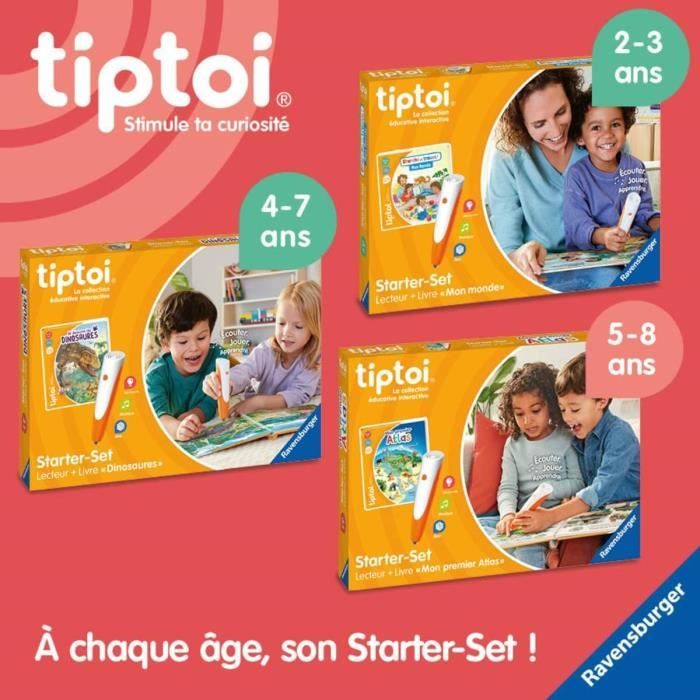 Tiptoi Starter Dino, lecteur et livre, 00175, A partir de 5 ans, Ravensburger