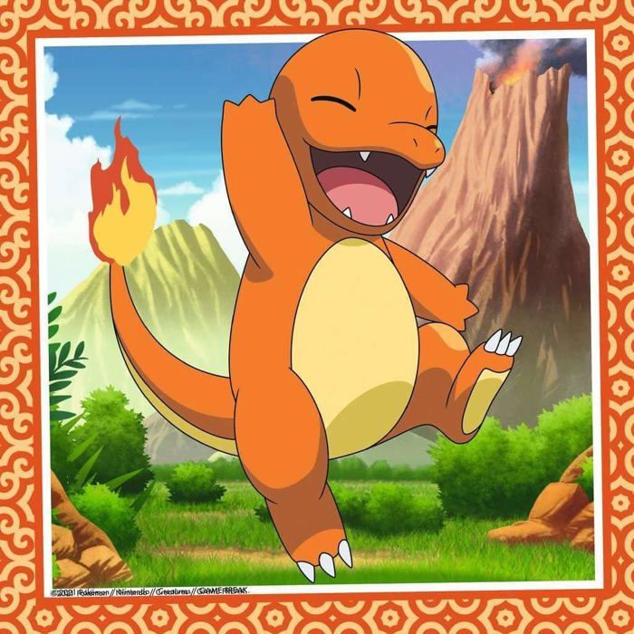Puzzle pour enfants 3x49 pieces Pokémon - Salameche, Bulbizarre et Carapuce - Des 5 ans - 3 posters inclus - 05586 - Ravensburger