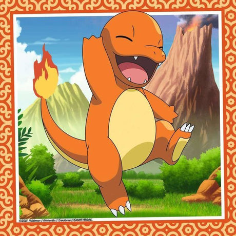 Puzzle pour enfants 3x49 pieces Pokémon - Salameche, Bulbizarre et Carapuce - Des 5 ans - 3 posters inclus - 05586 - Ravensburger