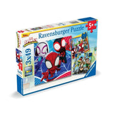 Puzzles 3x49 pieces Spidey, le lanceur de toile, Spiderman, Des 5 ans, 00005730, Ravensburger
