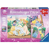 Puzzles 3x49 pieces Disney Princesses, Des 5 ans, Ravensburger