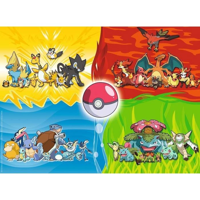 Puzzle PokÈmon 150 pieces XXL - DiffÈrents types de PokÈmon - Ravensburger