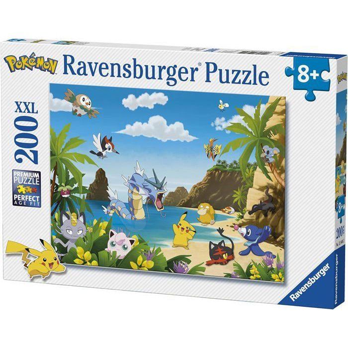 Puzzle 200 pieces XXL - Ravensburger - Attrapez-les tous ! - Pokémon - Dessins animés et BD - Garantie 2 ans