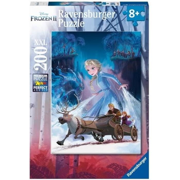 Puzzle La Reine des Neiges 2 - Ravensburger - 200 pieces XXL - Foret mystÈrieuse - Enfant 8 ans et plus