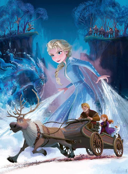 Puzzle La Reine des Neiges 2 - Ravensburger - 200 pieces XXL - Foret mystÈrieuse - Enfant 8 ans et plus