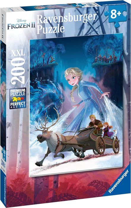 Puzzle La Reine des Neiges 2 - Ravensburger - 200 pieces XXL - Foret mystÈrieuse - Enfant 8 ans et plus