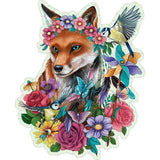 Puzzle en bois Renard coloré 150 pieces robustes et naturelles dont 15 figurines en bois (whimsies), Qualité premium - Pour enfants