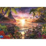 Puzzle 18000 pieces Paradis au soleil couchant, Ravensburger, Pour adulte