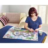 Plateau de puzzle - RAVENSBURGER - 17971 - Pliable - Pour 1000 pieces - Pinces de fixation