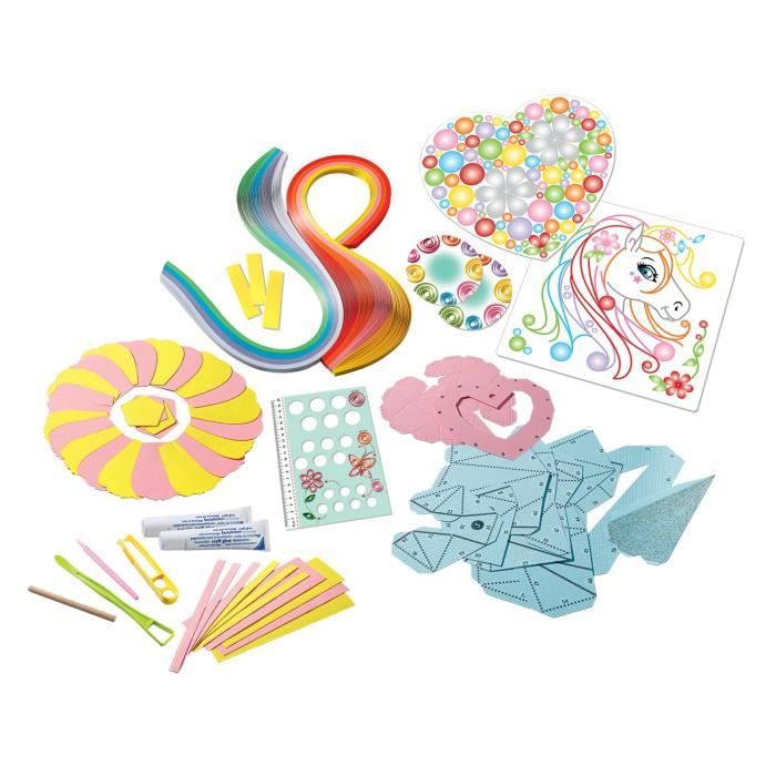 Be Creative Paper Art Maxi Origami, Pliage 3D, Quilling, 9 réalisations, Création objets, Loisir créatif, Des 8 ans  18236, Ravensb