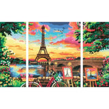 CreArt Paris format triptyque 80x50cm - Peinture par numéros  Des 12 ans  Ravensburger - 20134