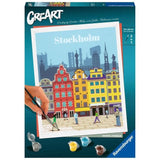 CreArt Stockholm 24x30 cm - Peinture par numéros  Des 12 ans  Ravensburger - 23520