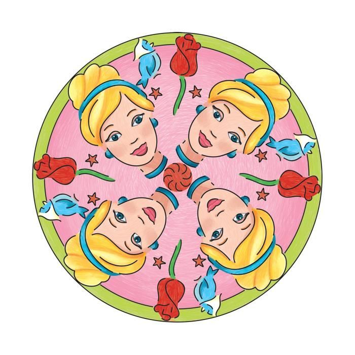 Ravensburger-PRINCESS-Mandala Midi Disney Princesses-4005556238477-A partir de 6 ans