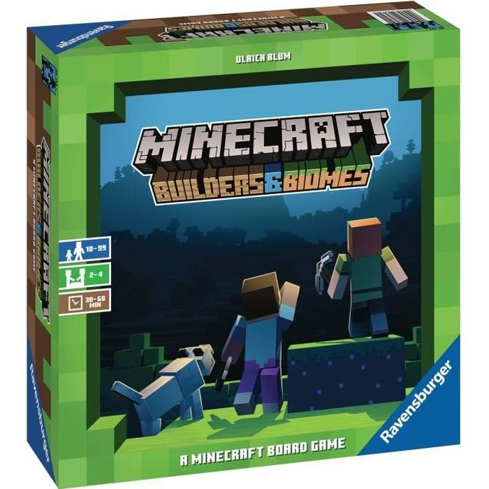 Minecraft Builders & Biomes, Jeu Société, Issu Du Vidéo Multilingue (français Inclus), Ravensburger, 26132