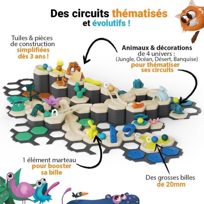 Gravitrax Junior - Starter Set XXL My Planet 184 pieces - Circuit de billes - Jeu de construction créatif - Des 3 ans -