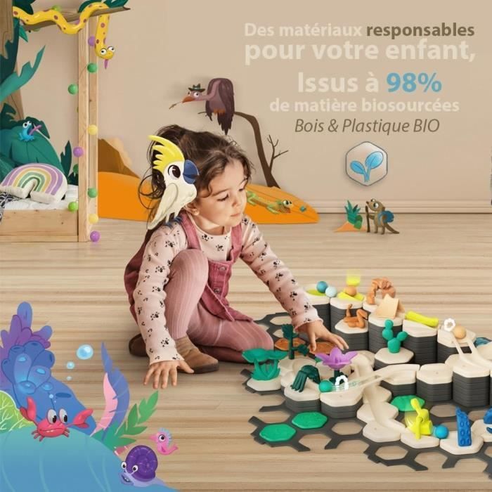 Gravitrax Junior - Starter Set XXL My Planet 184 pieces - Circuit de billes - Jeu de construction créatif - Des 3 ans -