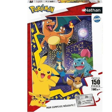 Puzzle 150 pieces La ville des Pokémon, Pokémon, Pour enfant, a partir de 7 ans, Nathan, 086189