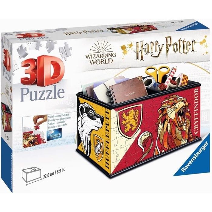 Puzzle 3D Boite de rangement Harry Potter - Ravensburger - 216 pieces - Sans colle - Des 8 ans