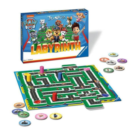 PAT'PATROUILLE Labyrinthe Jr - Ravensburger - Jeu de société enfants - Chasse au trésor dans un labyrinthe en mouvement - Des 4 ans