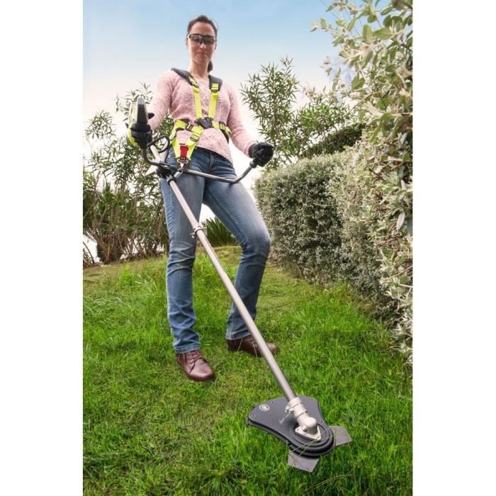 RYOBI - Débroussailleuse 18V ONE+ - guidon - Ø fil 1 x 1,6mm - lame 3 dents Tri-Arc 20cm + batterie 4,0 Ah & chargeur - RBC18X20B4F