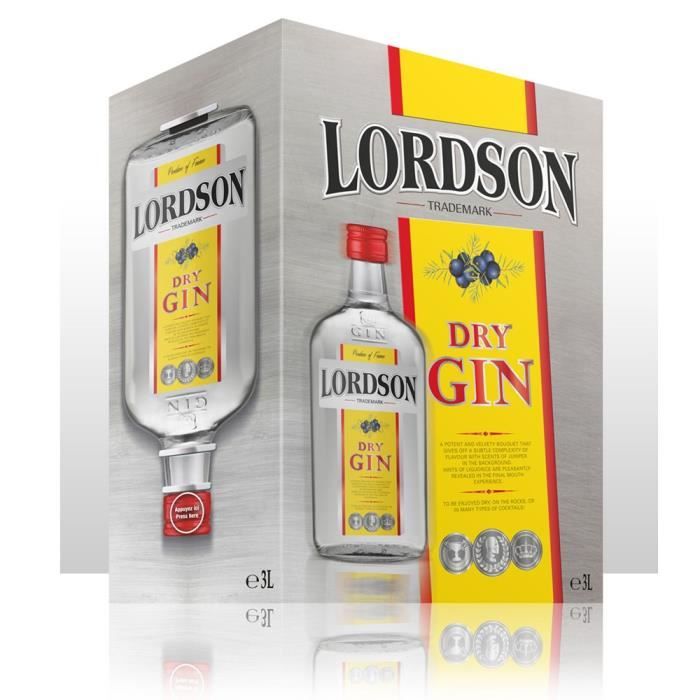 Gin Lordson 3 Litres Bib  37.5°