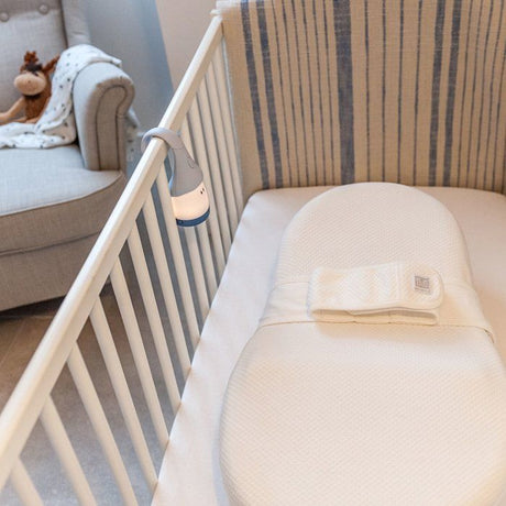 Drap housse Cocoonababy - BEABA - Fleur de coton - Blanc