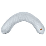 BÉABA - Big Flopsy™ - Coussin de grossesse et d'allaitement - Fleur de coton - Gris Chiné, 180 cm