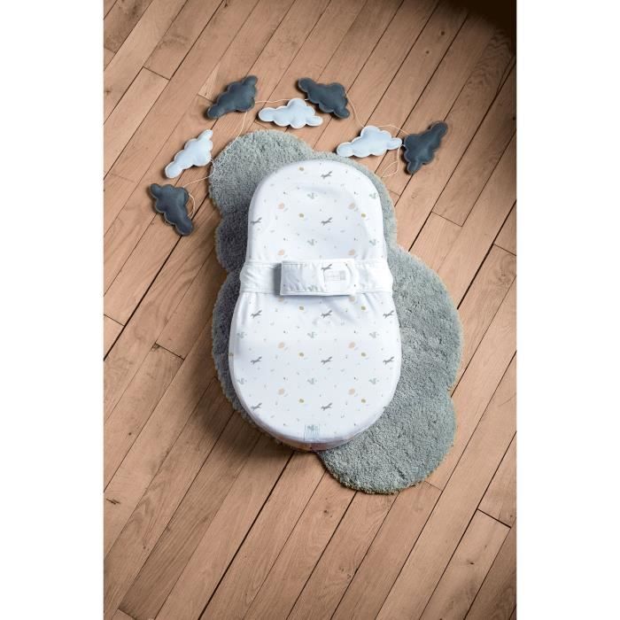 Matelas cocon ergonomique - RED CASTLE - COCOONABABY - Drap Happy Fox