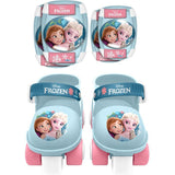 Set patins a roulettes et protections - LA REINE DES NEIGE - RN246035 - Avec coudieres et genouilleres - Bleu