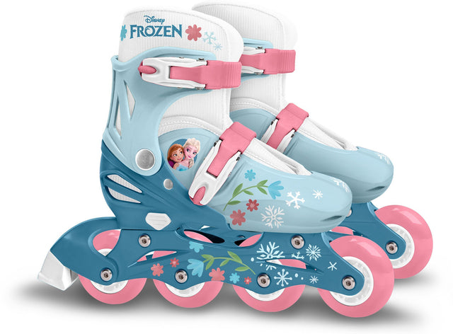 Patins en ligne ajustable - LA REINE DES NEIGES - Fille - Bleu - Taille 30-33