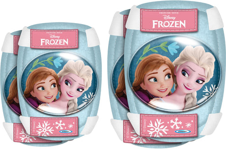 Set casque et coudieres / genouilleres - LA REINE DES NEIGES - RN246507 - 50 / 56 cm