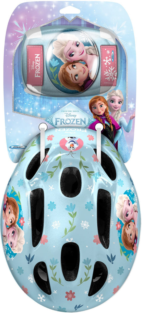 Set casque et coudieres / genouilleres - LA REINE DES NEIGES - RN246507 - 50 / 56 cm