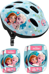 Set casque et coudieres / genouilleres - LA REINE DES NEIGES - RN246507 - 50 / 56 cm