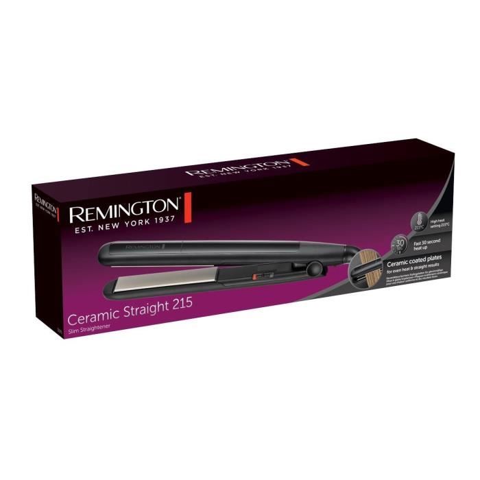 Lisseur REMINGTON S1370 Ceramic Straight  température max 215° - arret automatique  revetement céramique