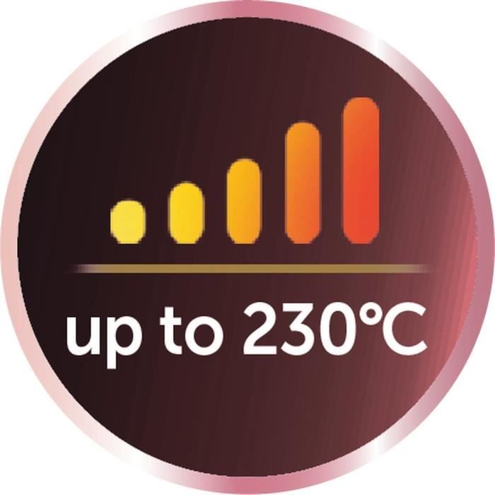 Lisseur REMINGTON S5305 Rose Shimmer - 5 tempÈratures 150 a 230∞C ñ chauffe rapide ñ arret automatique