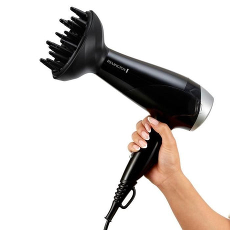 Coffret seche-cheveux Style Edit Remington D3171GP – 2200W - Vanity de rangement,Diffuseur, Brosse plate et Chouchou en soie