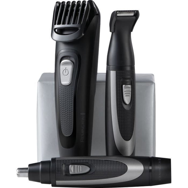 Kit pour la barbe - REMINGTON - The Works - Tondeuse auto-affűtée - Peigne réglable - Autonomie 45 min - USB
