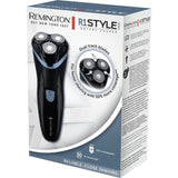 Rasoir rotatif sans fil - REMINGTON - R1000 - 3 lames Dual Track - Tondeuse escamotable - Autonomie 30 min - LED