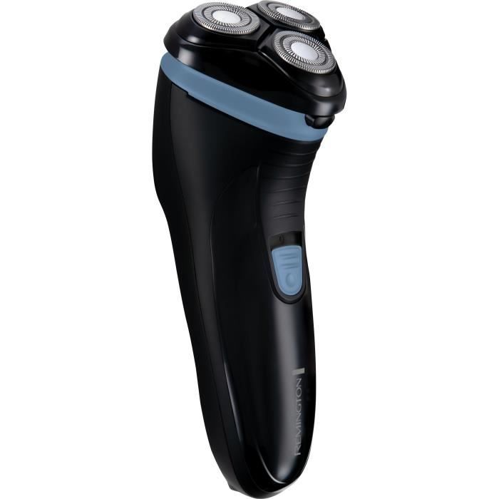 Rasoir rotatif sans fil - REMINGTON - R1000 - 3 lames Dual Track - Tondeuse escamotable - Autonomie 30 min - LED