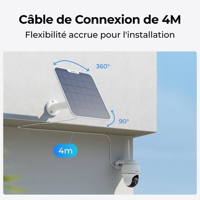 Panneau solaire - REOLINK - SR3 - 5,8 W - Blanc