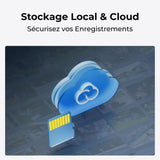 Caméra extérieure - REOLINK - B320 - Panneau solaire - Blanc