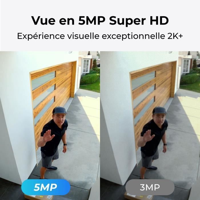 Caméra extérieure - REOLINK - B430 - Panneau solaire - Blanc