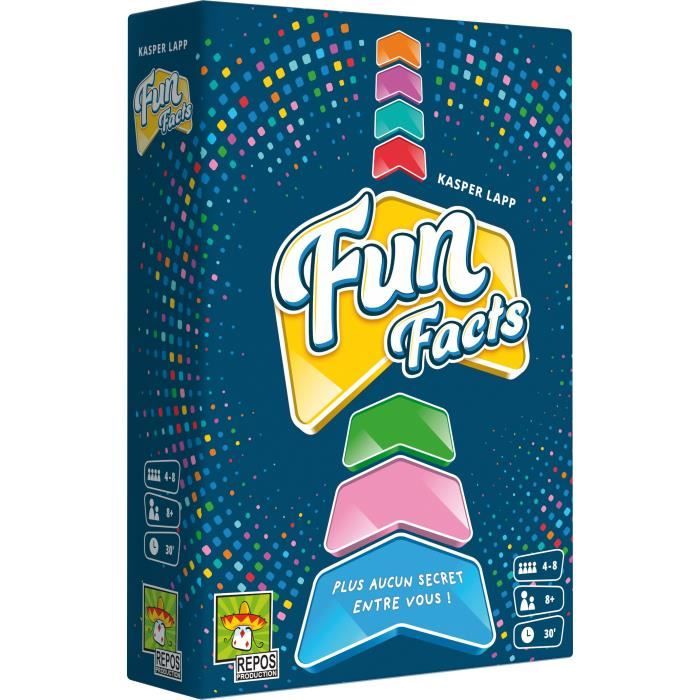 Jeu de société Fun Facts - Asmodee - Mixte - A partir de 3 ans - Bleu - Multicolore