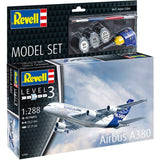 Maquette d'avion - REVELL - Model Set - Airbus A380 - Avec colle, peintures et accessoires