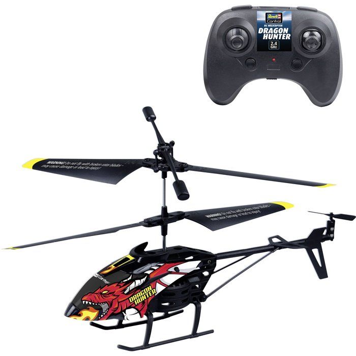 Hélicoptere RC - REVELL Control - Dragon Hunter - 3 voies - 2,4 GHz - Stabilisateur - Des 8 ans