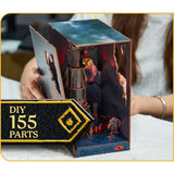 Book Nook - Kit DIY a construire Maquette 3D Serre Livre - REVELL - Tiny Adventures - Le Seigneur des Anneaux - Barad-Dûr - LED