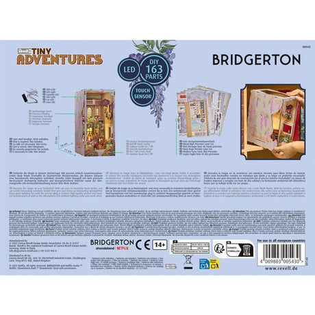 Book Nook - Kit DIY a construire Maquette 3D Serre Livre - REVELL - Tiny Adventures - Bridgerton - Dans la lumiere - LED