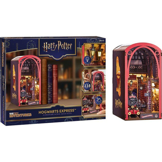 Book Nook - Kit DIY a construire Maquette 3D Serre Livre - REVELL - Tiny Adventures - Harry Potter - Le Poudlard Express - LED