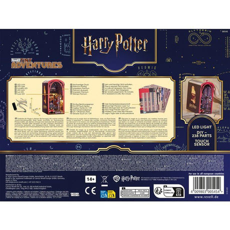 Book Nook - Kit DIY a construire Maquette 3D Serre Livre - REVELL - Tiny Adventures - Harry Potter - Le Poudlard Express - LED